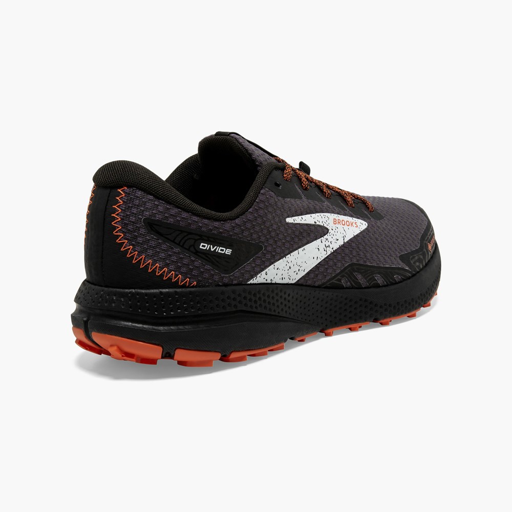 Chaussure Trail Running Brooks Light Trail Divide 4 GTX Noir Noir Homme | RSH-9056696